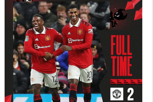  英联杯1/8决赛 曼联2:0伯恩利