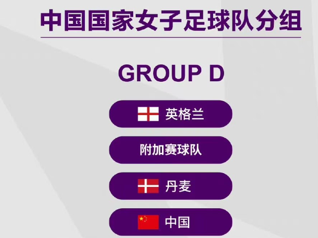 2023女足世界杯分组情况